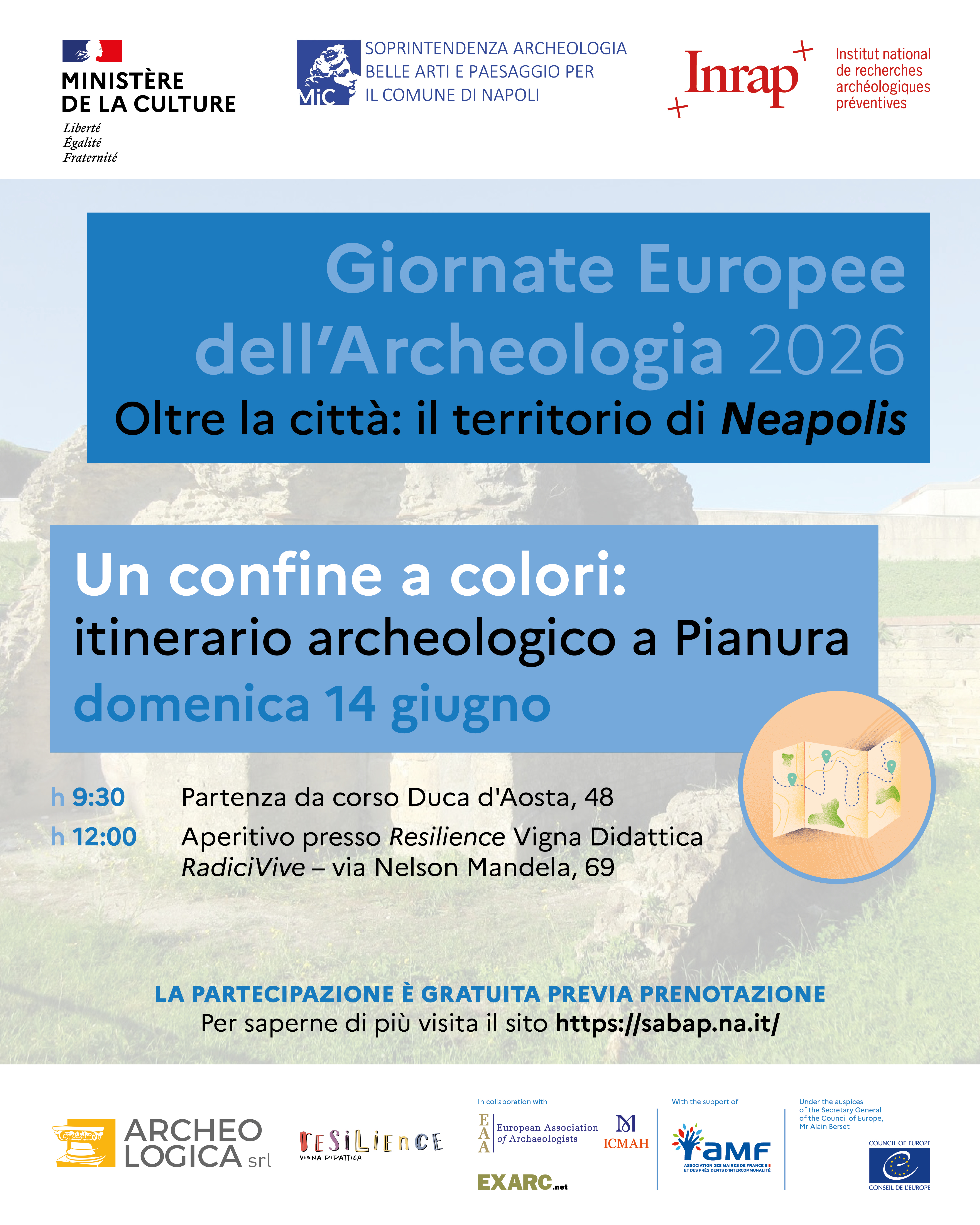 Un confine a colori: itinerario archeologico a Pianura